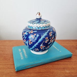 Turkish  ginger jar/lidded jar Kütahya ceramic