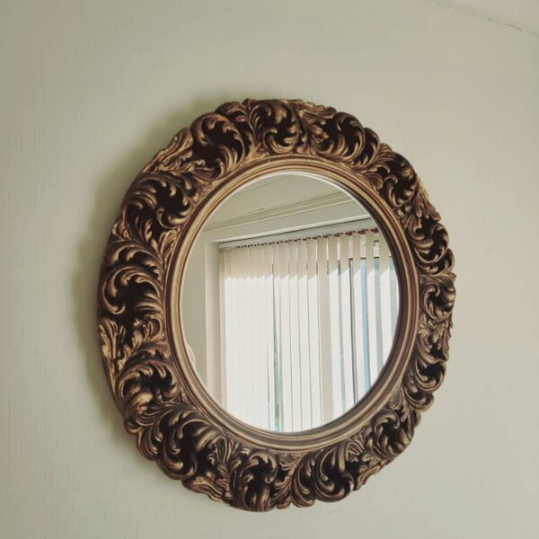 Round Gold Mirror Etsy UK