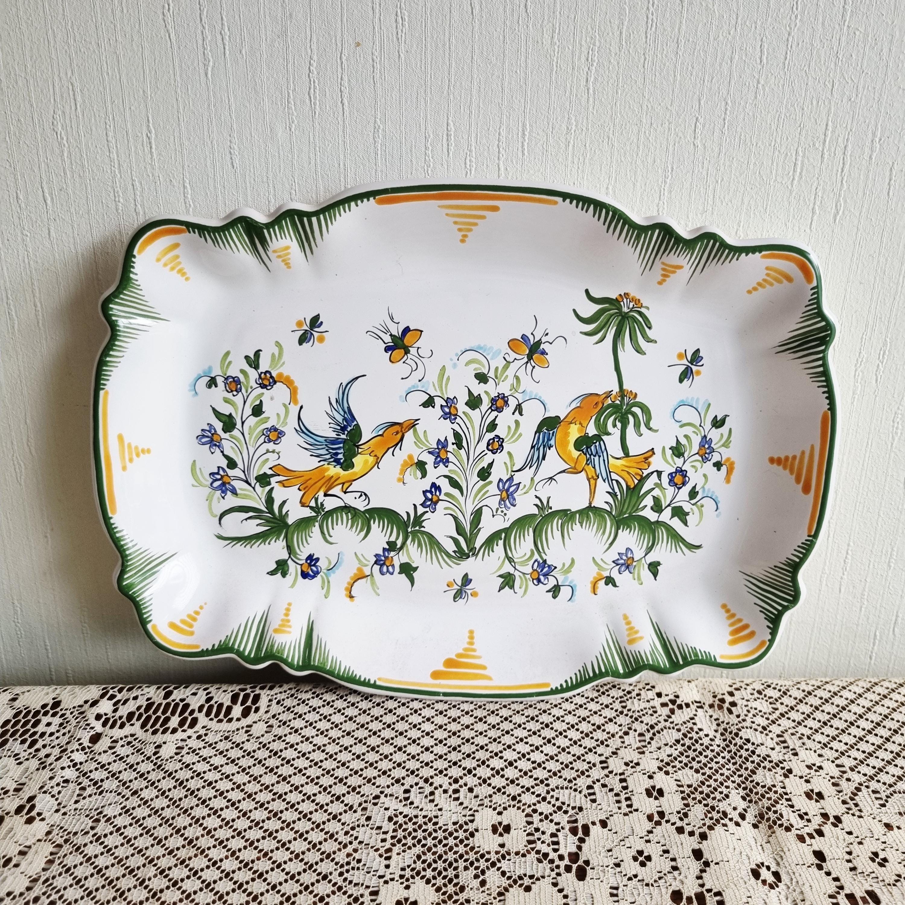 本日限定価格フランスアンティーク　LUNEVILLスクエアプレート フランスアンティーク LUNEVILLスクエアプレート - メルカリ