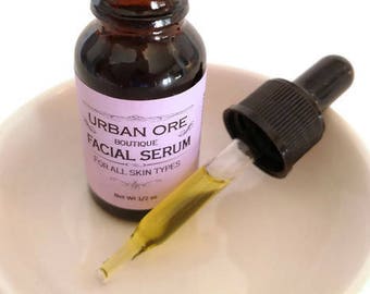 Oily skin facial serum, facial elixir, skin care, essential oils (1/2 Oz)