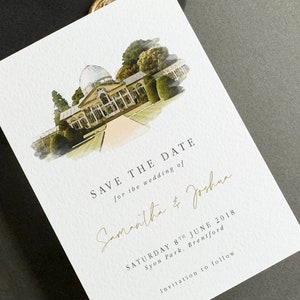 Custom Venue Watercolour Save the Date Watercolour Venue Save the Date Venue Painting Save the Date Venue Watercolour Custom Venue Painting