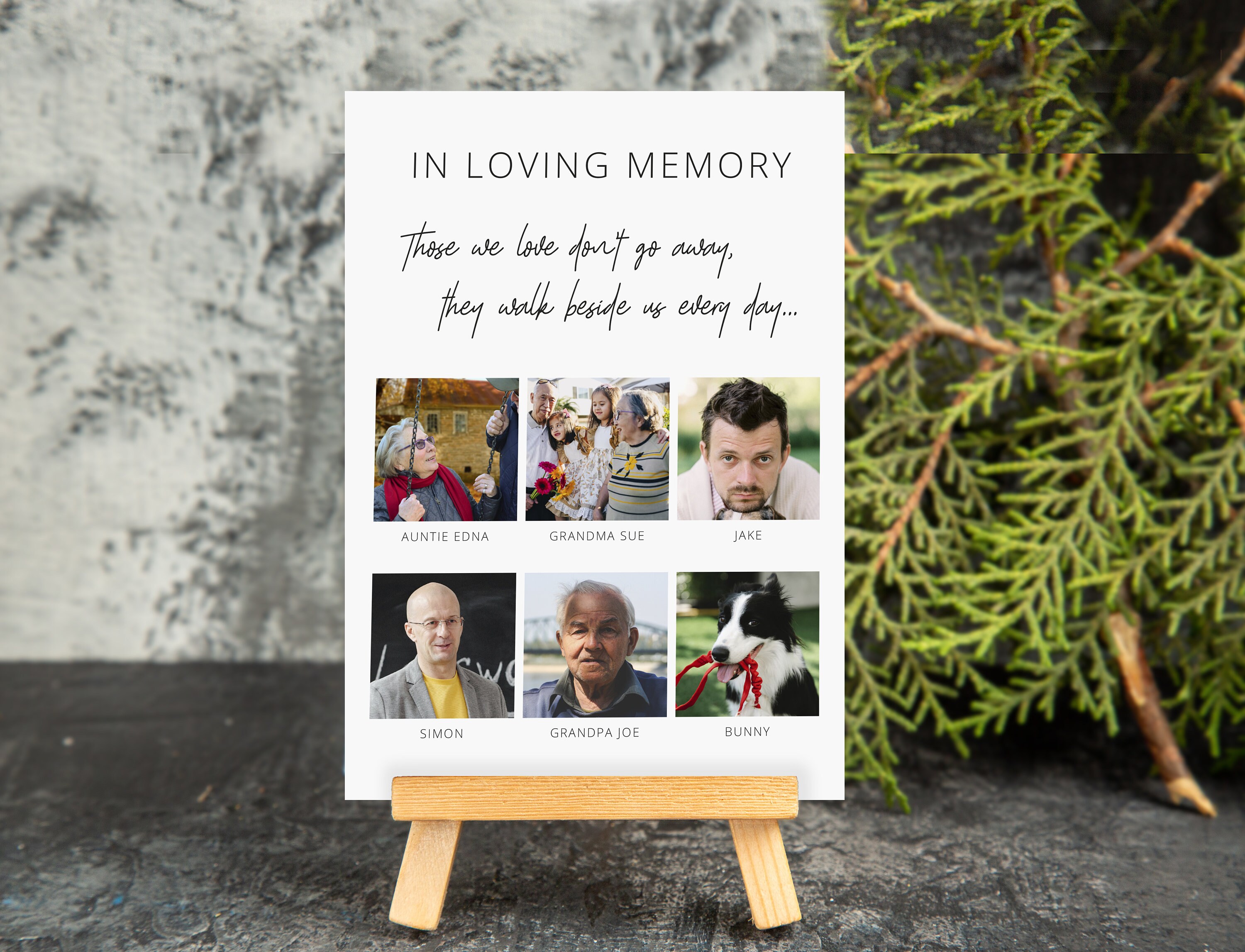 Memory Sign In Loving Memory Sign Printed Wedding Memorial Sign Custom Wedding Sign ...