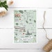 Custom Wedding Map Illustrated Wedding Map Hand Drawn - Etsy