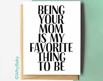 Card from Mom | Best friend mom | You're my Favorite kid |  Birthday Card from Mom | From Mom | Dear Daughter | Dear Son