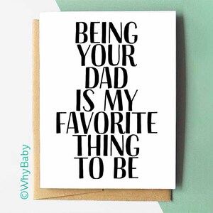 Biglietto da papà / Migliore amico papà / Sei il mio bambino preferito / Biglietto di compleanno da papà / Da papà / Cara figlia / Caro figlio