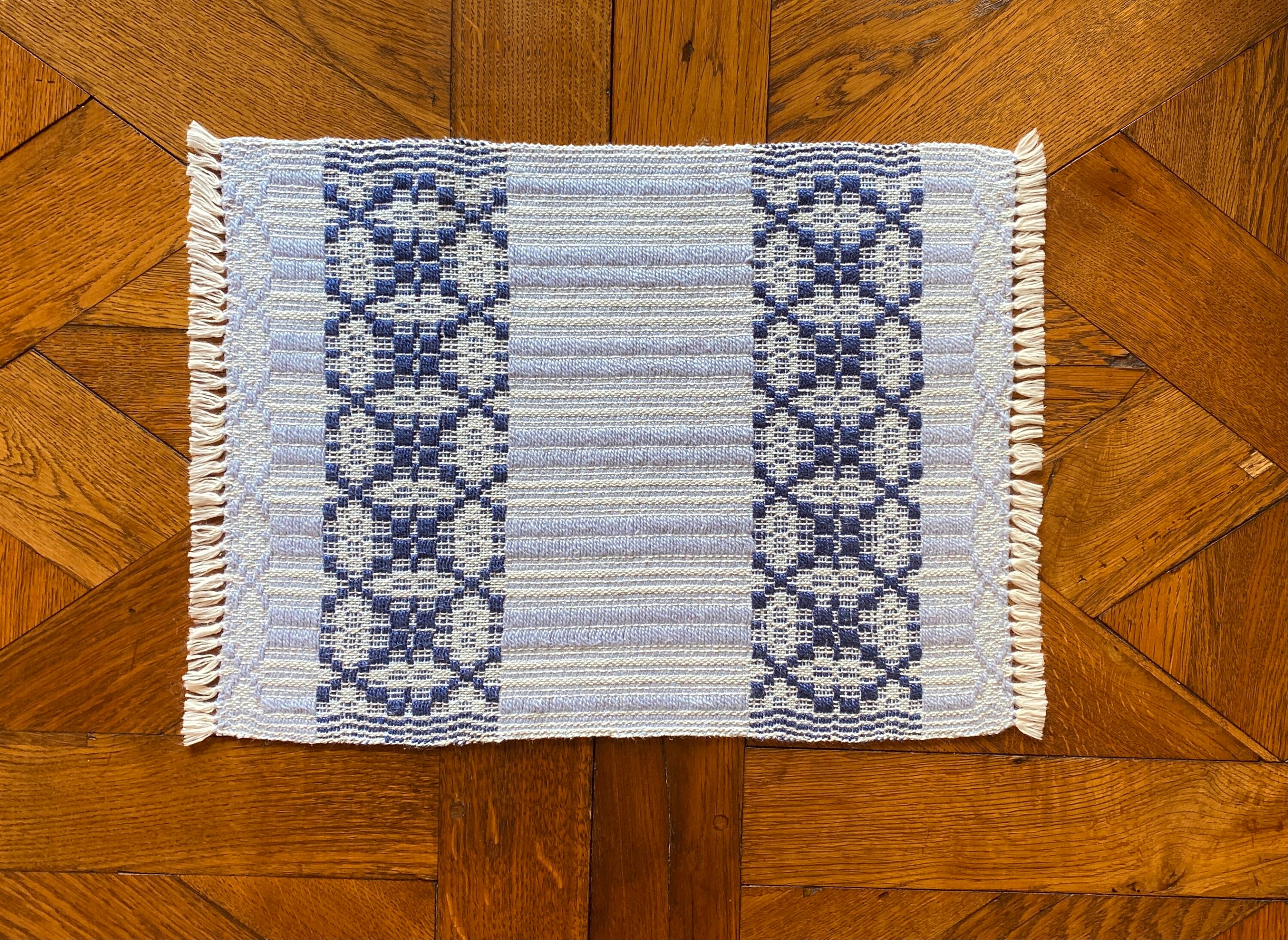 overshot rug in stock