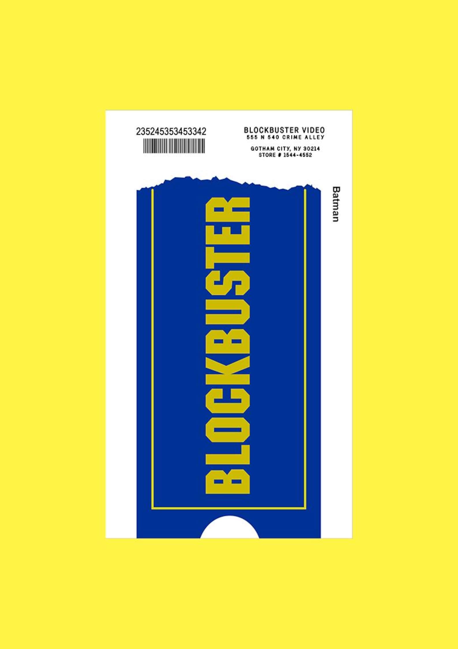 Blockbuster Video VHS Case and Sleeve Ver. 1 (CUSTOMIZABLE) - Etsy