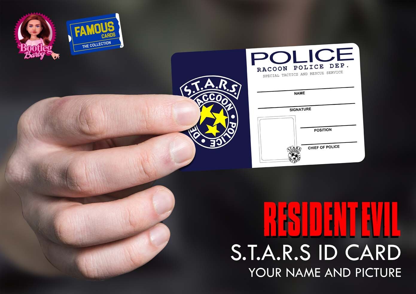 Resident Evil Id Card Template