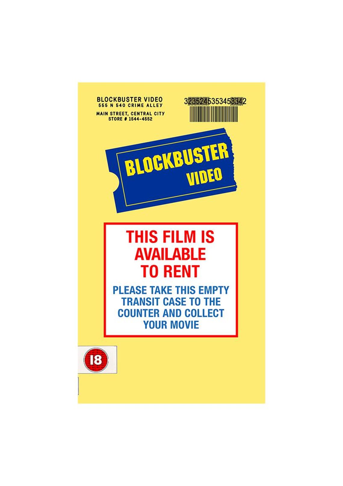 Blockbuster Video VHS Case and Sleeve Ver. 2 (CUSTOMIZABLE) - Etsy