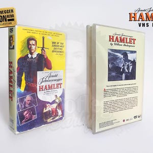 Hamlet starring Arnold Schwarzenegger VHS Case (inspired by The Last Action Hero)