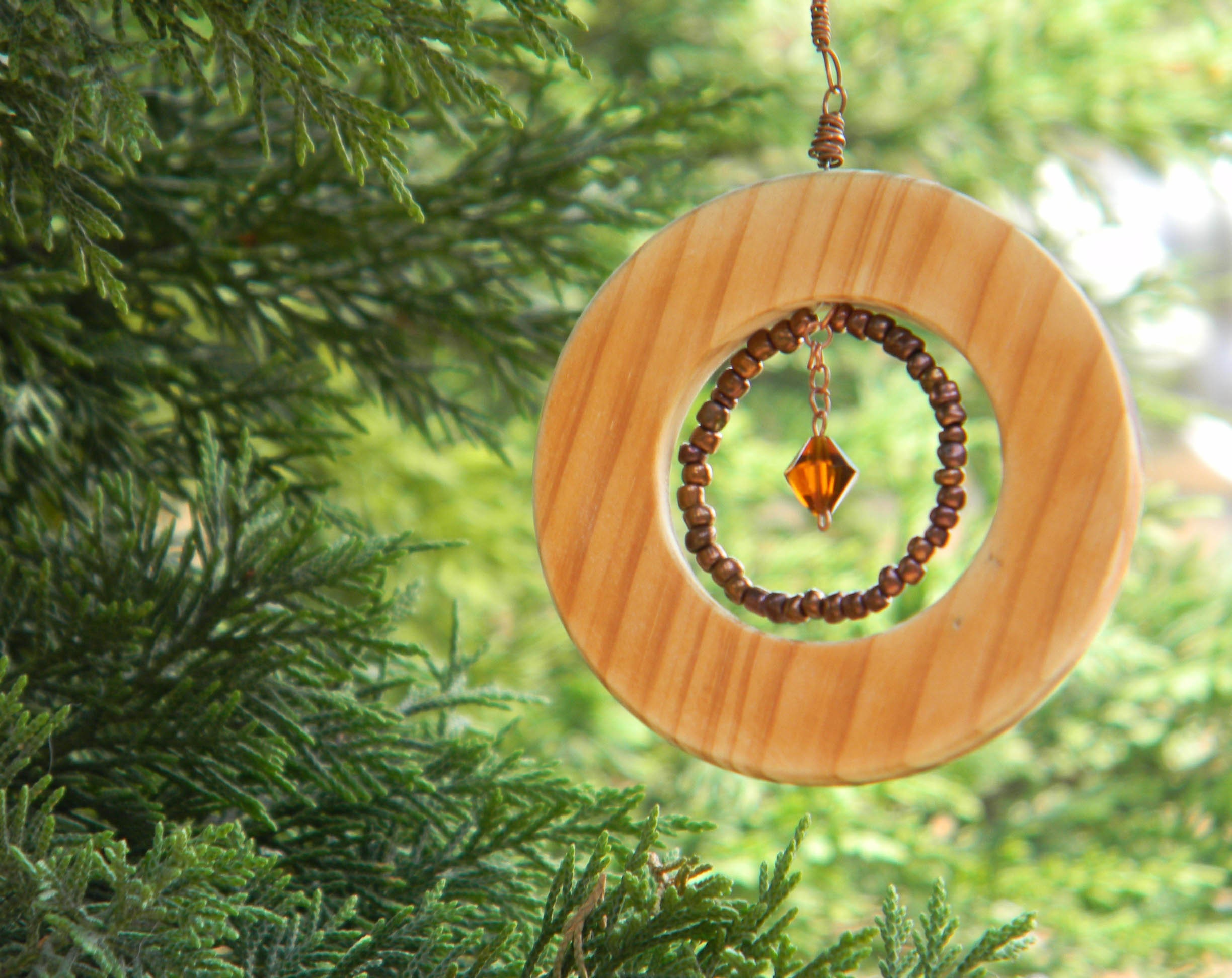 Hanging Ornament set of 3, Unique Tree Decor only 1 Set Made, Natural