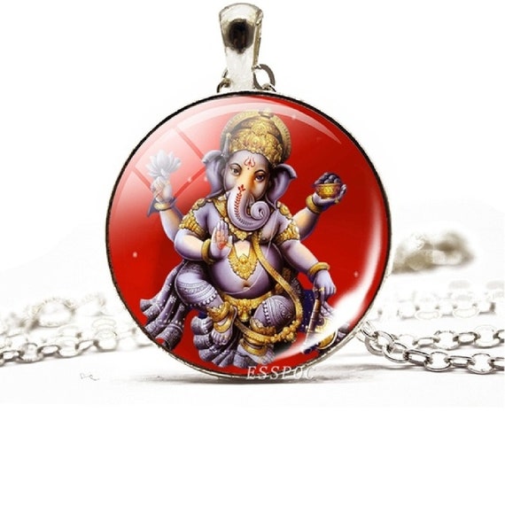 Halskette Anhanger Ganesh Gott Hinduamulett Talisman Etsy