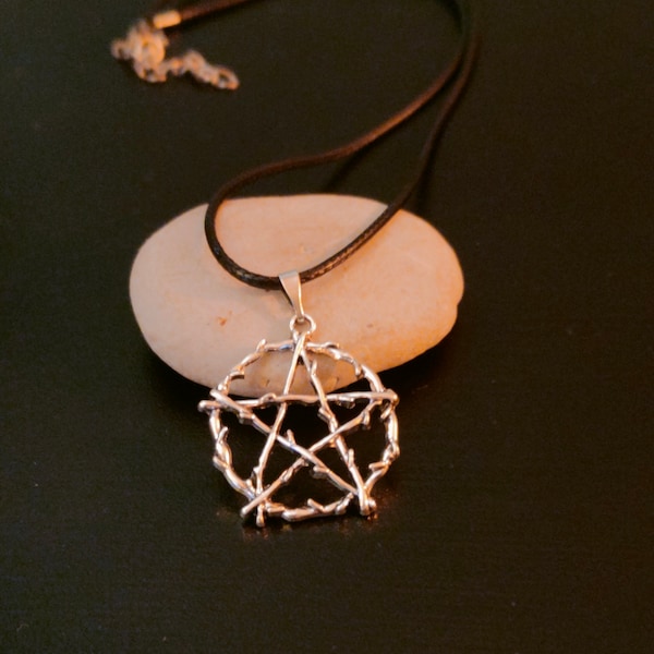 Collier Pendentif Charm Pentacle De Protection, Pendentif Pentagramme, Amulette Talisman De Protection, Bijou Wicca Sorcière.