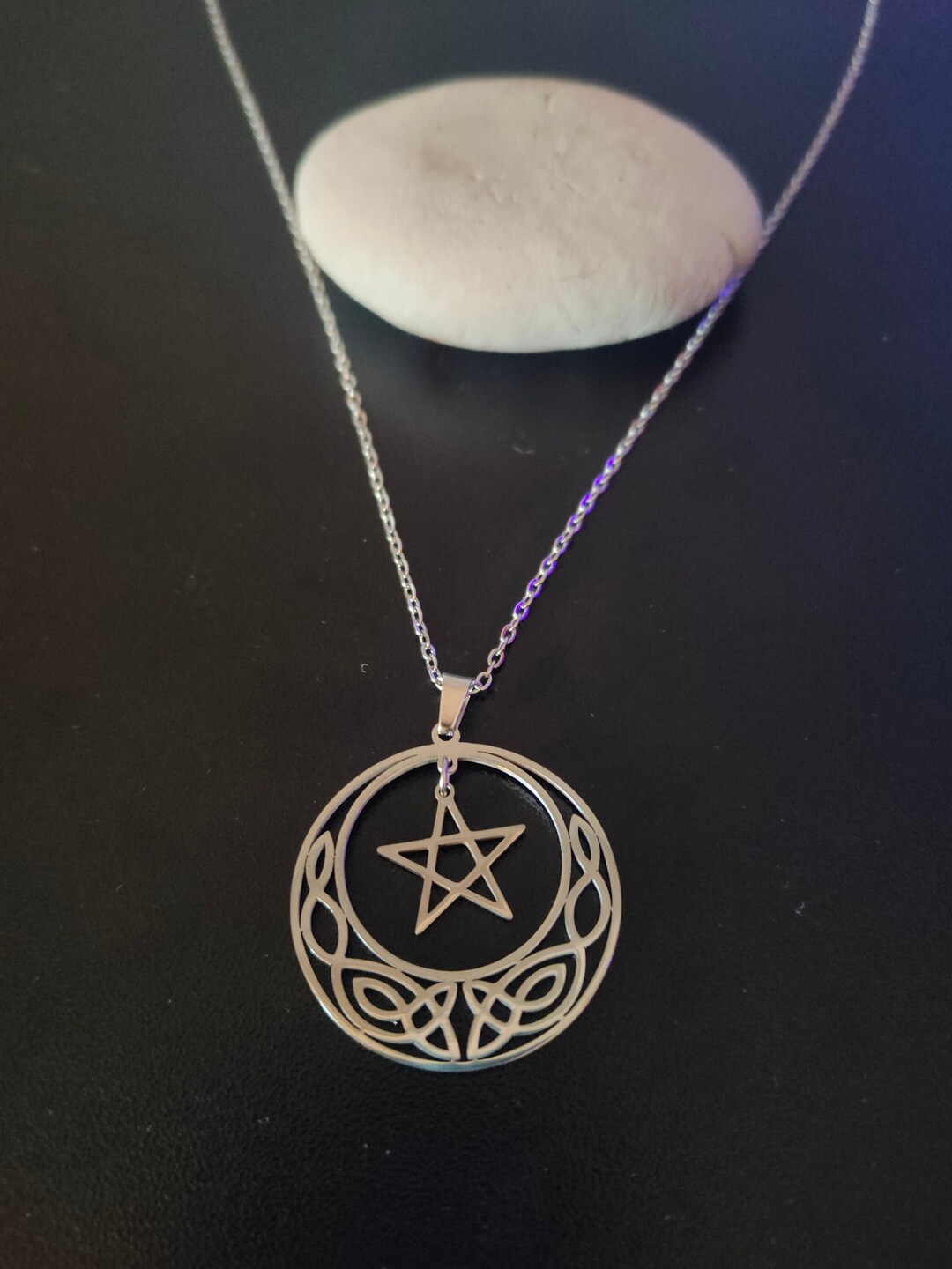 Pentacle Necklace Amulet Talisman, Wicca Pagan Jewelry, Protection ...