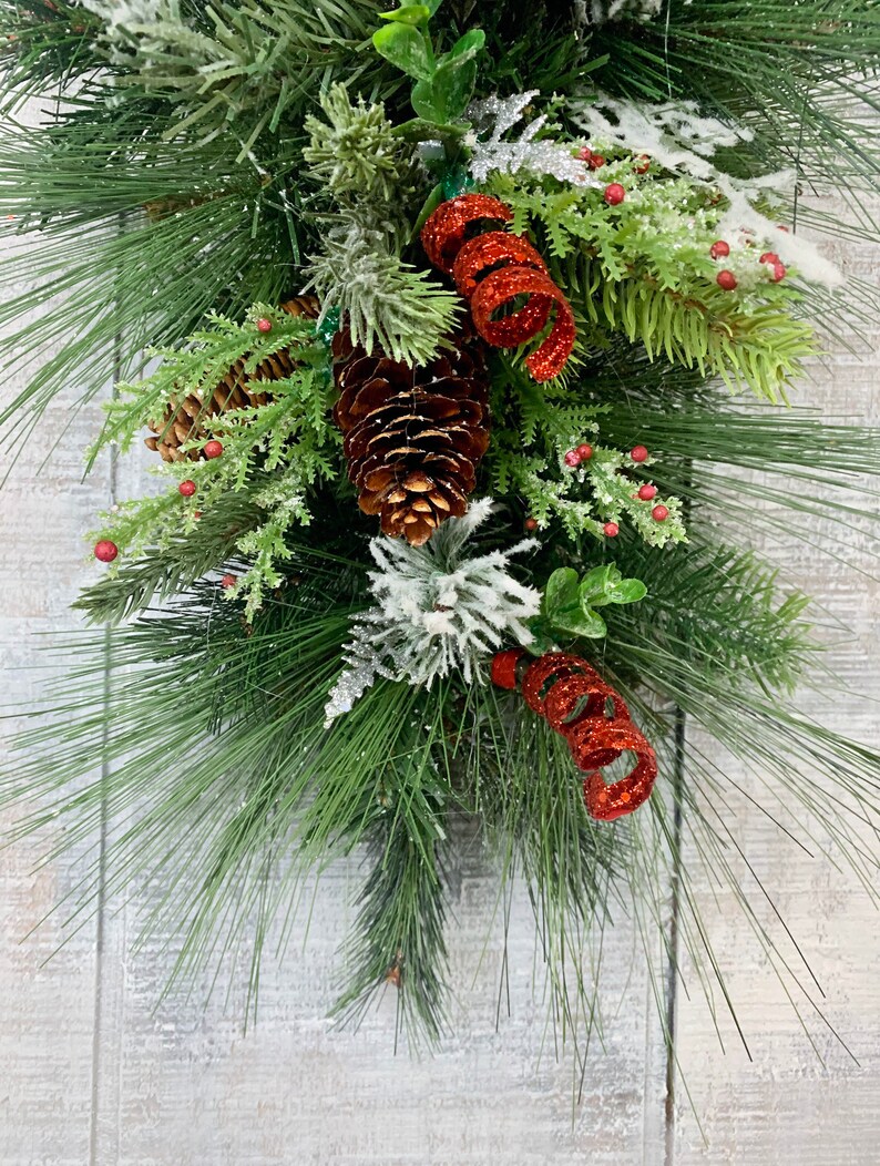 Christmas Swag Jingle Bells Swag Christmas Gifts Swag Front Etsy