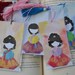 Korean Girl in Hanbok - Bookmark 6 designs - Korea Joseon