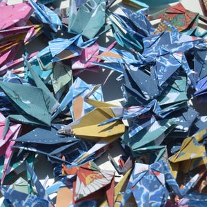 50/100 Mini Origami Tsurus - Decoration Origami