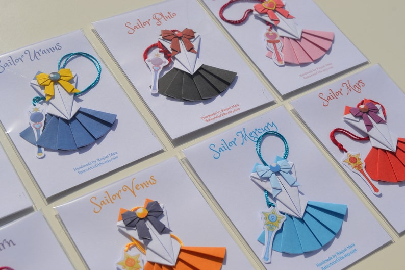 Sailor Moon origami bookmark Paper image 1