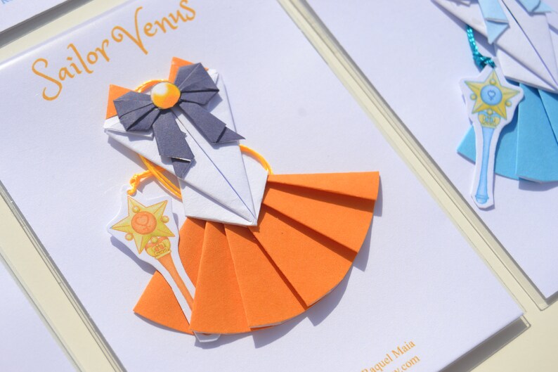 Sailor Moon origami bookmark Paper image 4