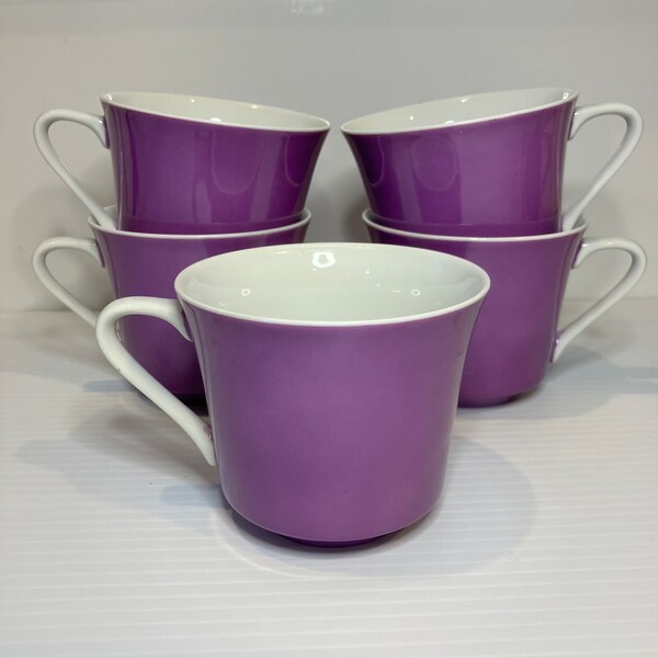 Purple Tea Cup Etsy