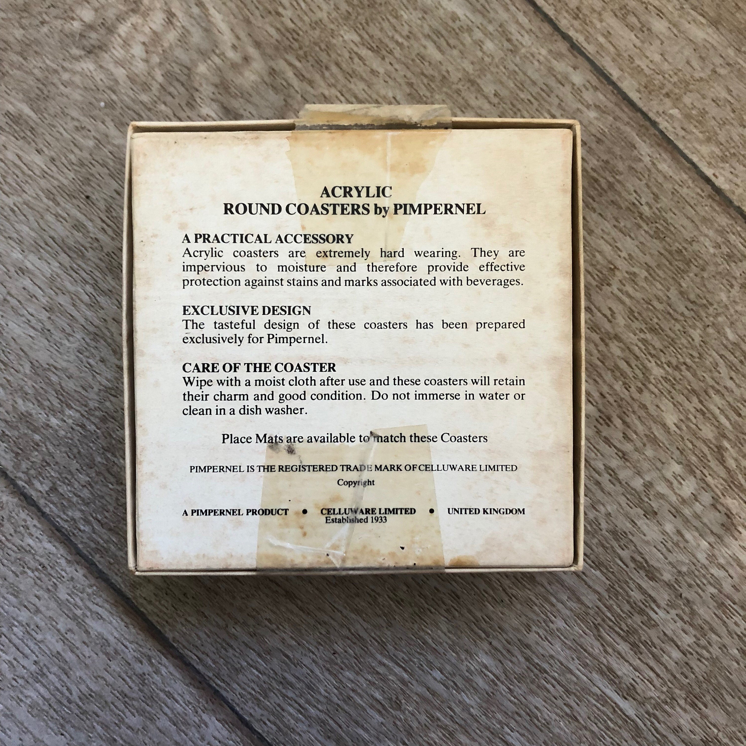 Vintage Pimpernel Round Coasters in Excellent Condition Etsy