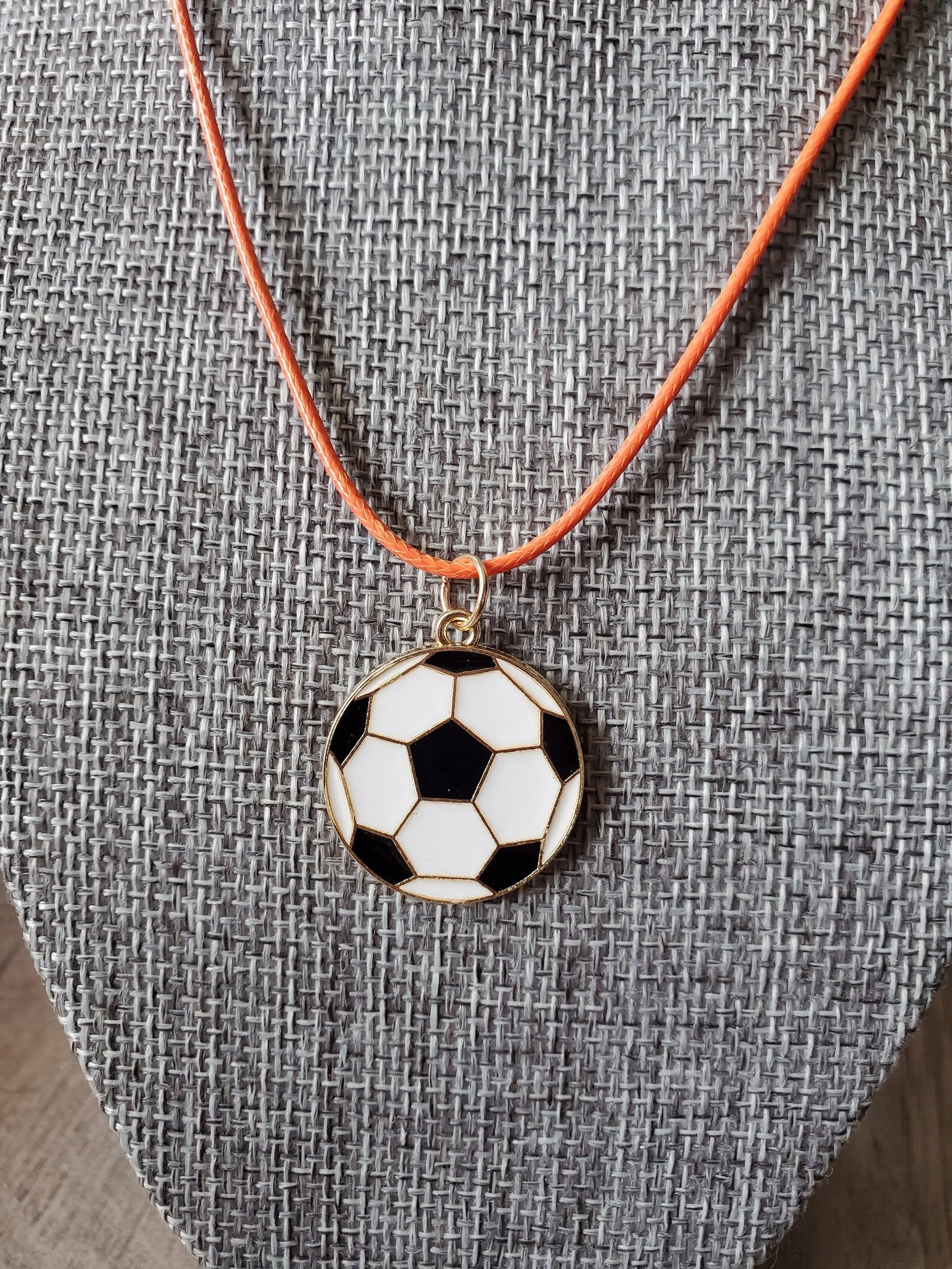 Soccer Ball Charm Necklace Futbol Boys Girls Unisex Jewelry Etsy