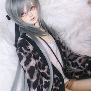 Leopard pattern coat cardigan for MSD SD13 SD17