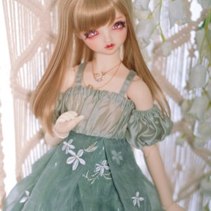 BJD floral dress in MSD SD13 SD17 SDGr size