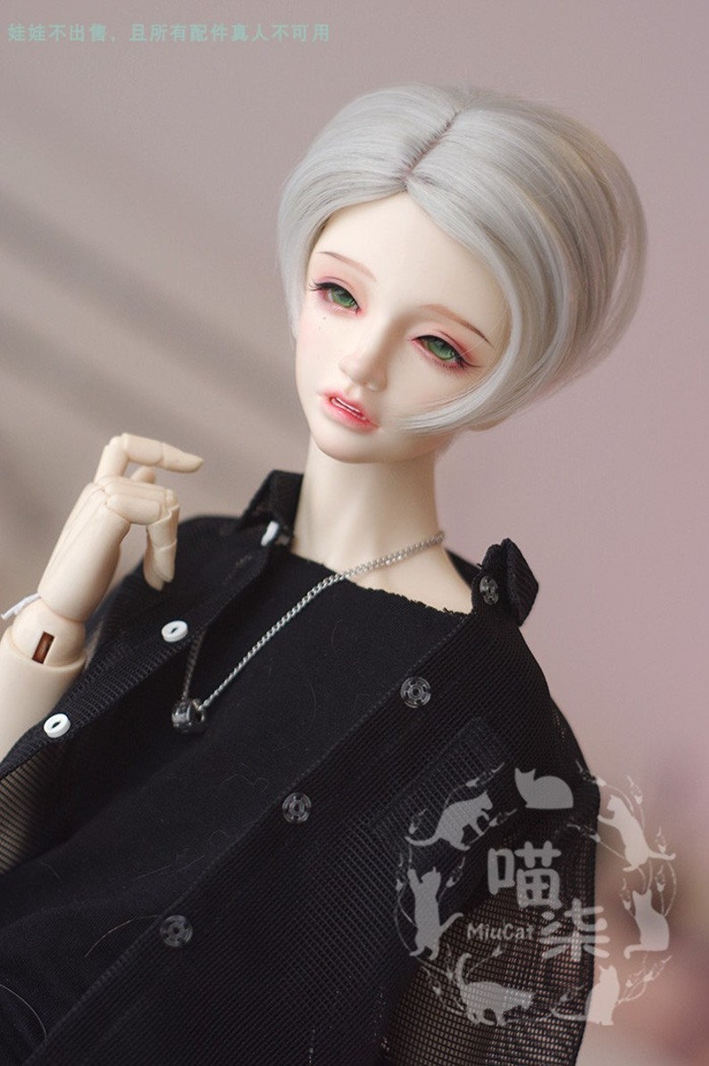 Parrucca BJD Riccia JD028B Per Bambole – Adatta Per YOSD, MSD, SD, Blythe – Fatte A Mano In Sintetico Mohair