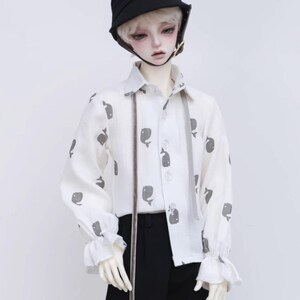 BJD whale print shirt in ssdf id75 sd17 MSD/SD size