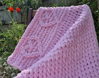 Copertina per neonati, copertina per neonati lavorata a mano, regalo per baby shower, regalo per neonati, cameretta, culla, carrozzina, passeggino, regalo per neomamme, rosa zucchero filato