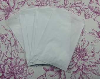 Sacs  kraft blanc , sachet mariage, sachet baptême, emballage blanc,