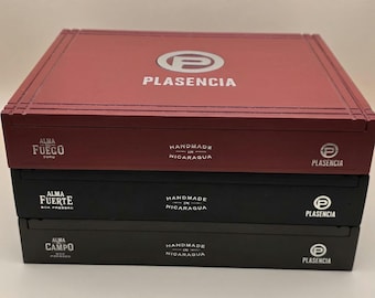 PLASENCIA Concepcion, Generacion V and Guajiro Empty Wooden Cigar Box Set of 3 boxes