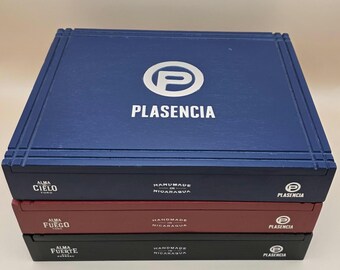 3 Empty Wooden Cigar Boxes PLASENCIA Boreal Concepcion and Robustus