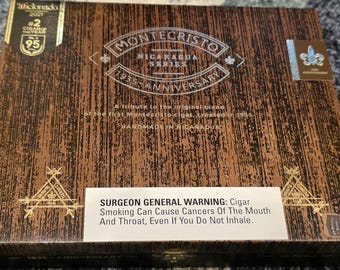 Montecristo 1935 Anniversary Empty Wooden Cigar Box