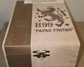 Liga Privada H99 Papas Fritas Empty Wooden Cigar Box