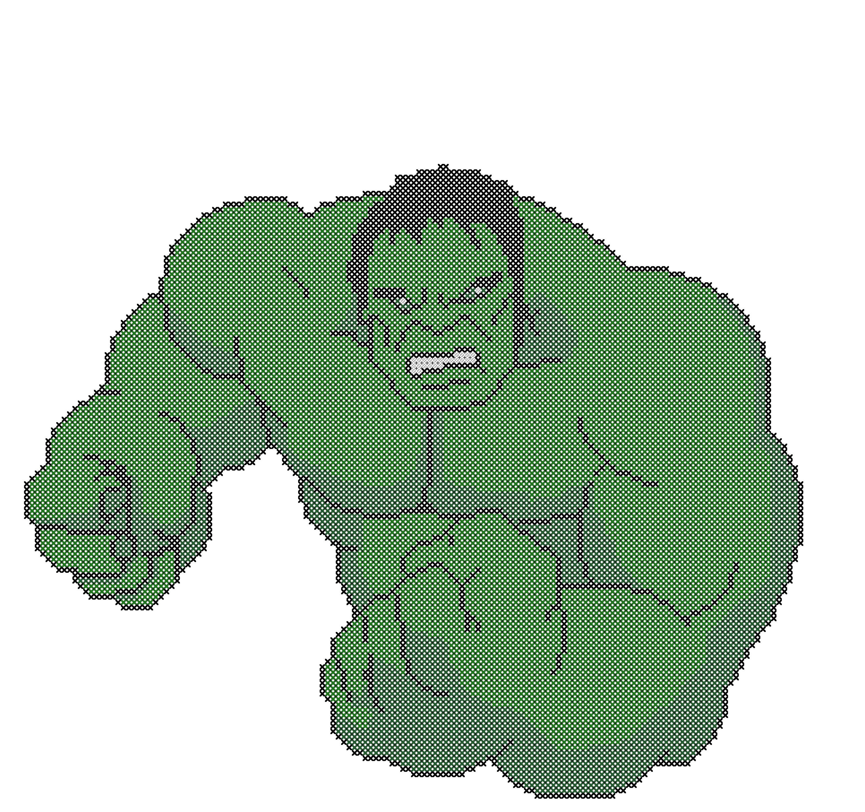 I Am Hulk Counted Cross Stitch Pattern PDF Download - Etsy