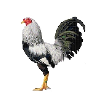 Rooster #2 Counted Cross Stitch Pattern PDF Download