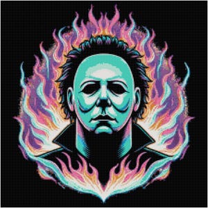 Michael from Halloween Counted Cross Stitch Pattern