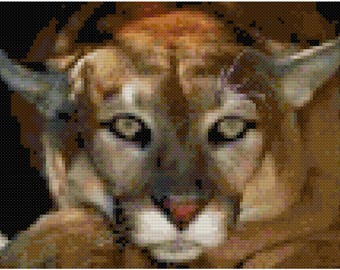 Puma Counted Cross Stitch Pattern PDF Download