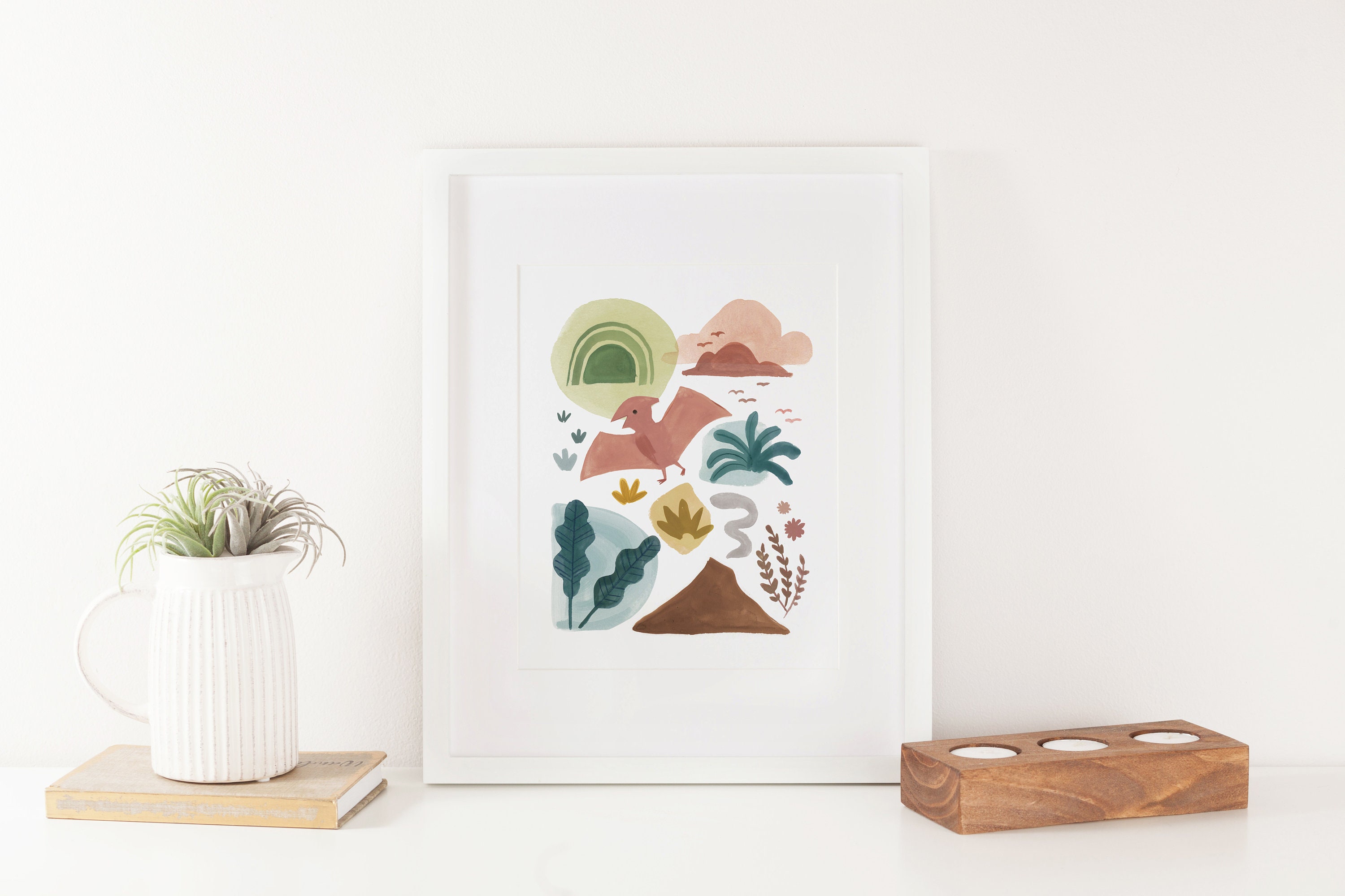 Set of 3 Dinosaur Prints, Dinosaur Themed Nursery & Kids Room, Dino ...