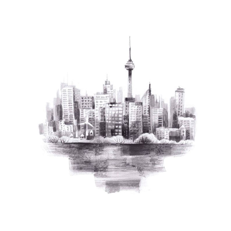 Toronto Art Print Toronto illustration, Art Print, Canadian Sellers, Kass Reich image 2