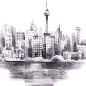 Toronto Art Print Toronto illustration, Art Print, Canadian Sellers, Kass Reich image 3