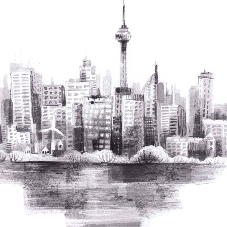 Toronto Art Print Toronto illustration, Art Print, Canadian Sellers, Kass Reich image 3