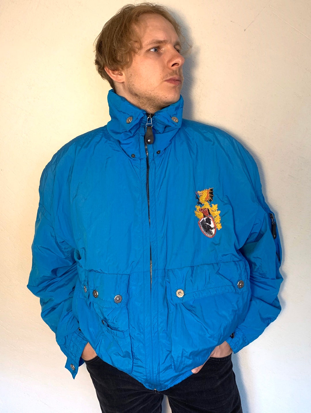 Blouson De Ski HEAD - Noir/Anthracite, Taille L, Rare, Fabriqué En Autriche