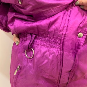 Vintage Raiski ski suit / Purple / 90s / Snowboard suit / Winter costume / Tracksuit image 5