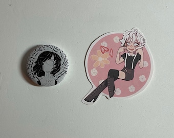 Ghost and Pals Sticker and Pin Pack