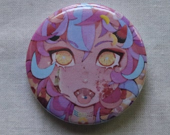 Pastelkleurige anime-pin van 1,5 inch