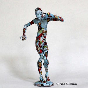 Pulp Fiction revisited in sculpture by Ulrica Ullman. Original Christmas gift