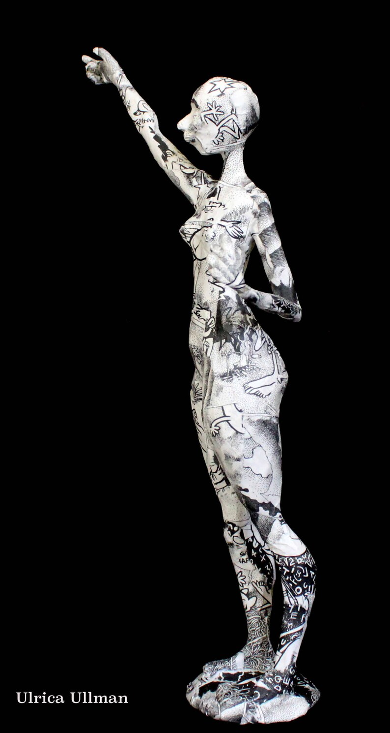 The Statue of Liberty Made of Paper Mache by Ulrica Ullman. Etsy